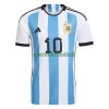 Maillot de Supporter Argentine Messi 10 Domicile Coupe du Monde 2022 Pour Homme